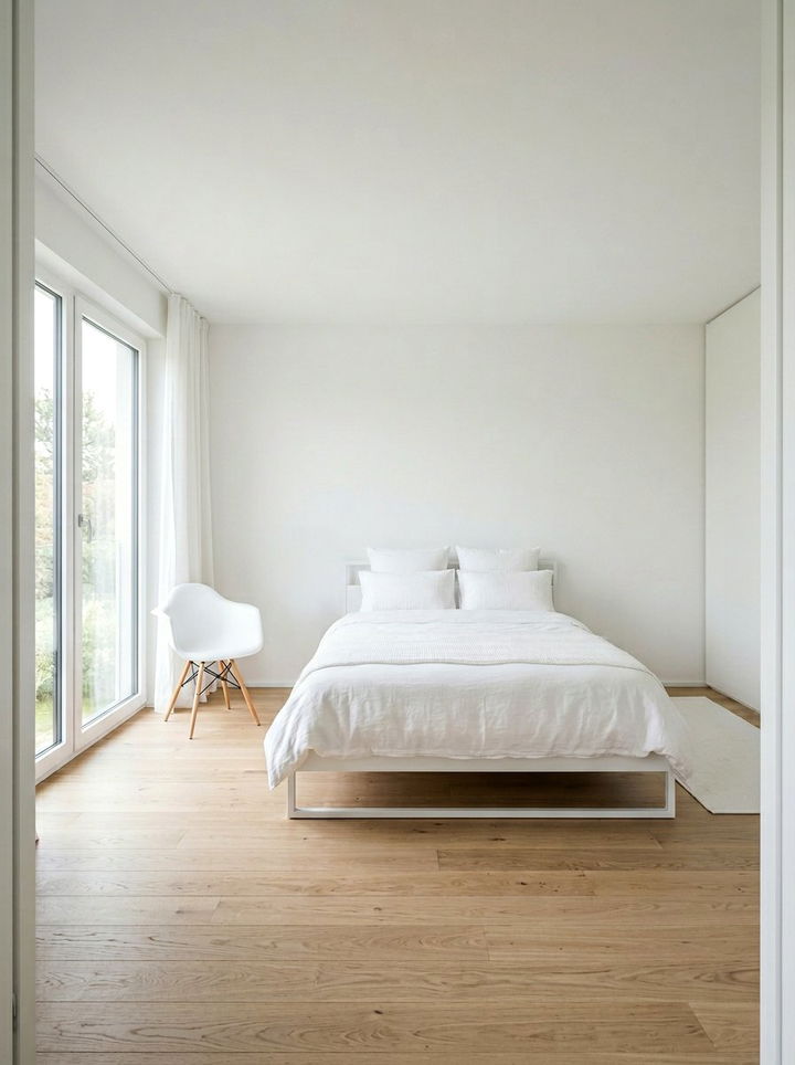 Minimalist White Bedroom - 30 all white bedroom ideas