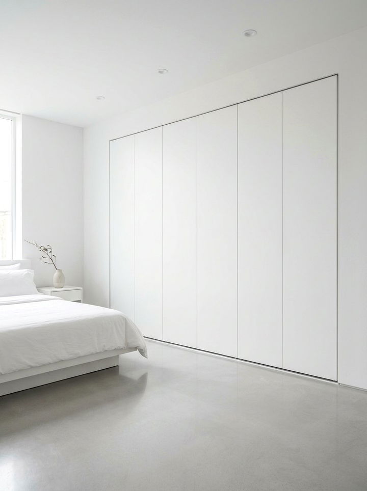 Minimalist White Bifold Door - 30 bedroom bifold doors