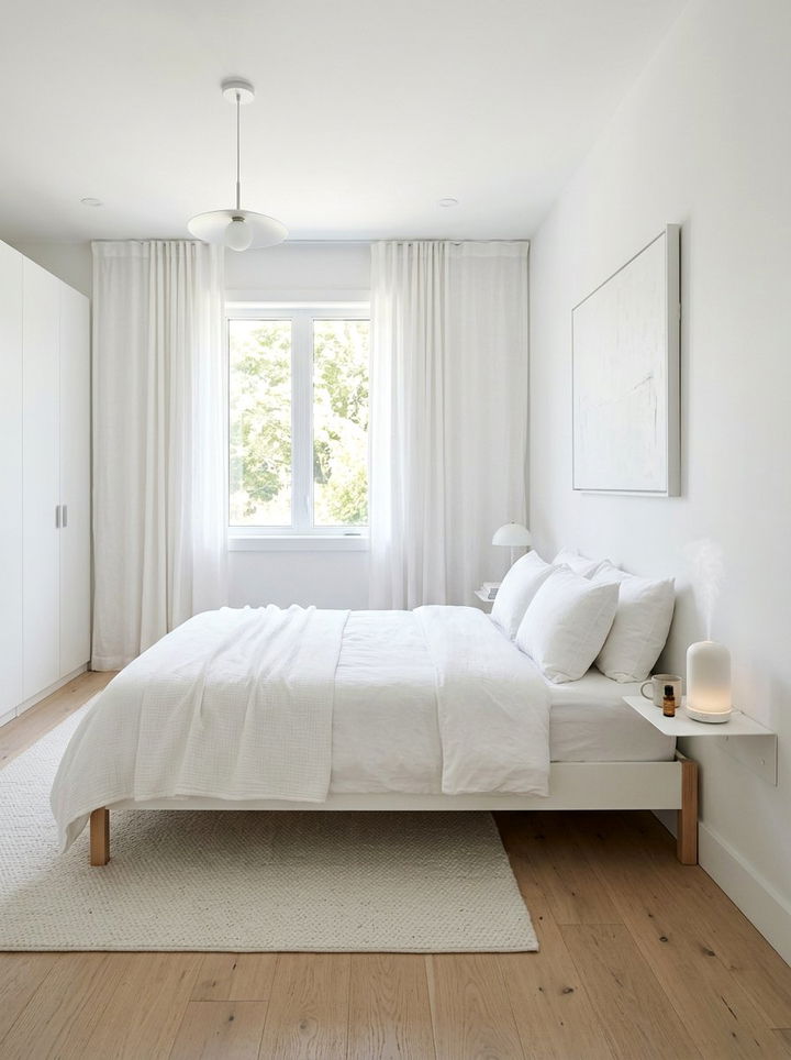 Minimalist White Diffuser - 30 bedroom essential oil diffusers