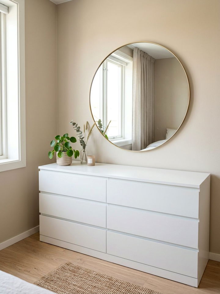 Minimalist White Dresser - 30 bedroom white furniture ideas