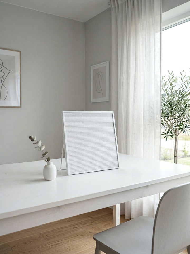 Minimalist White Letter Board - 30 bedroom letter boards