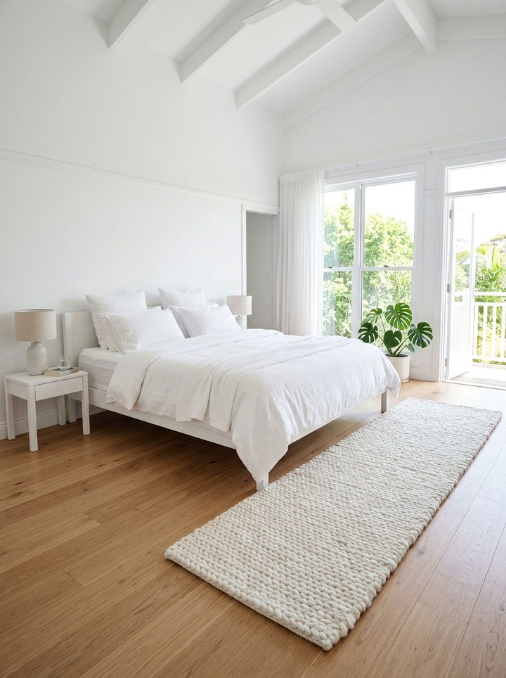 Minimalist White Runner Rug - 30 bedroom runner rugs