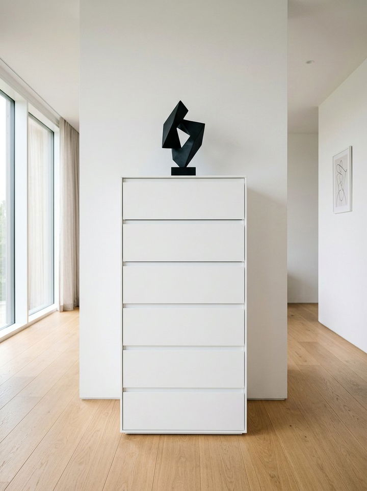 Minimalist White Tall Dresser - 30 bedroom tall dressers