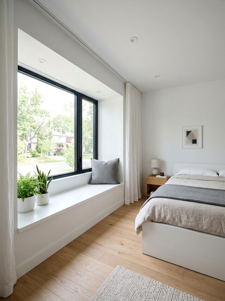 Minimalist Window Bench - 30 bedroom window benches