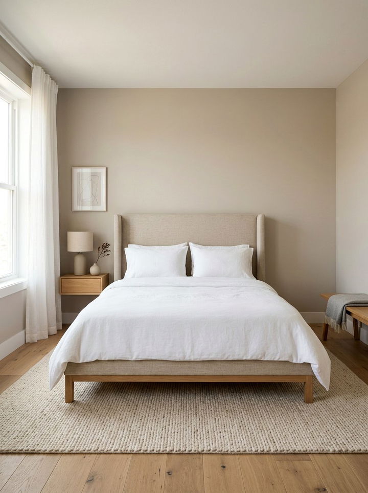 Minimalist Wingback Bed - 30 bedroom wingback headboards