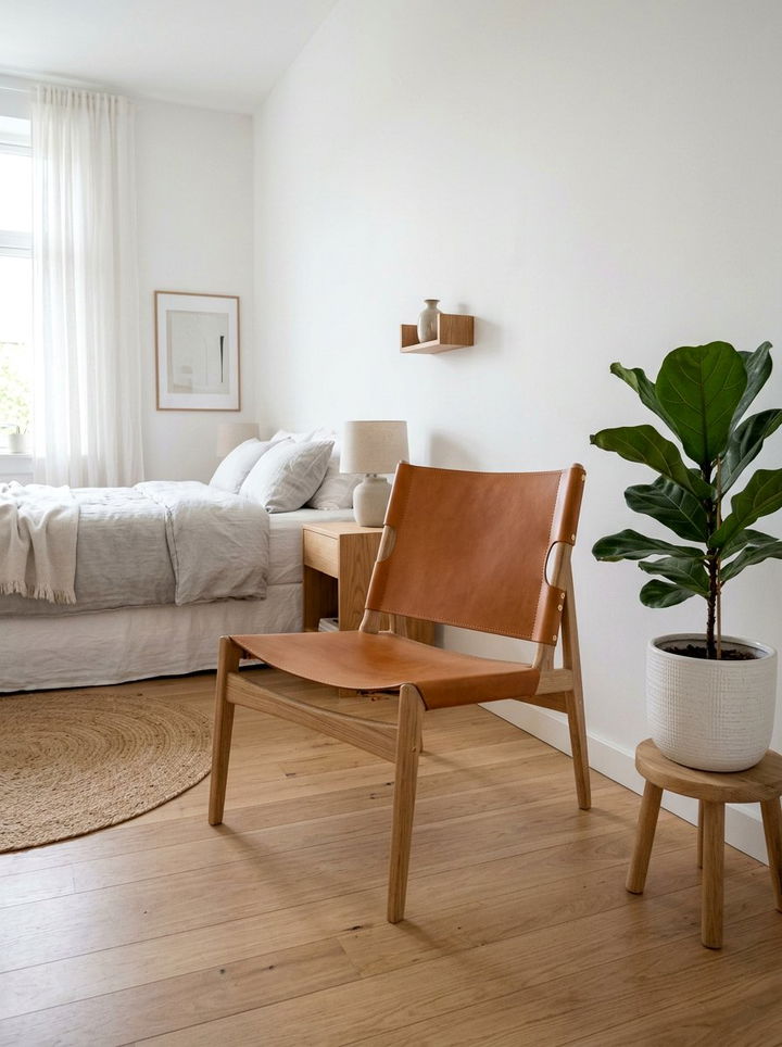 Minimalist Wood Chair - 30 bedroom reading chairs