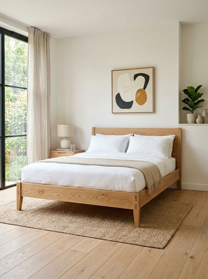 Minimalist Wooden Bed - 30 bedroom bed ideas
