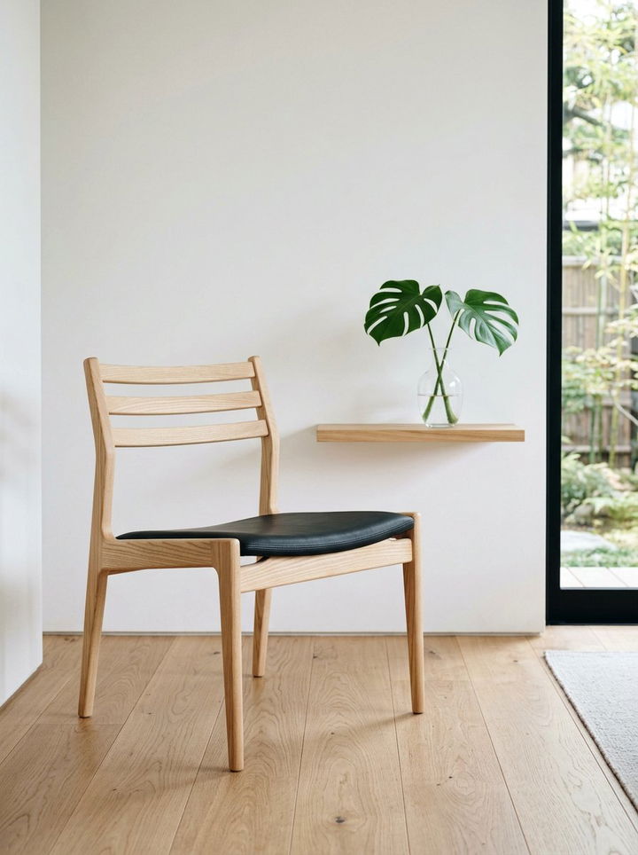 Minimalist Wooden Chair - 30 bedroom chairs