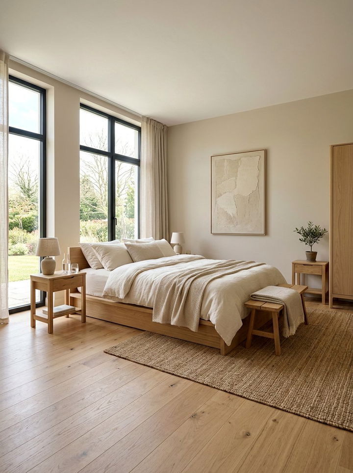 Minimalist beige bedroom - 30 beige bedroom design ideas