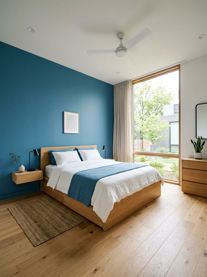 Minimalist cerulean bedroom - 30 cerulean bedroom ideas
