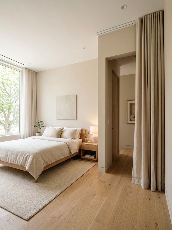 Minimalist door curtains - 30 bedroom door curtains