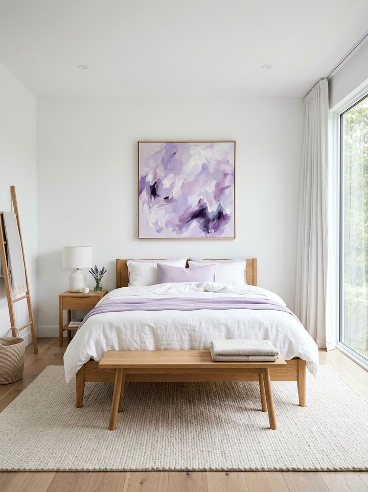 Minimalist lavender bedroom aesthetic - 30 pastel lavender bedroom ideas