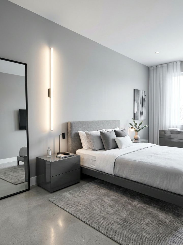 Minimalist led bedroom sconce - 30 bedroom sconces