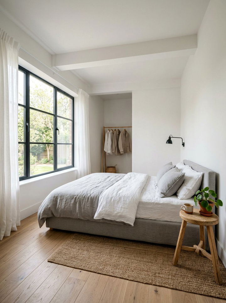 Minimalist linen bedroom - 30 linen bedroom ideas