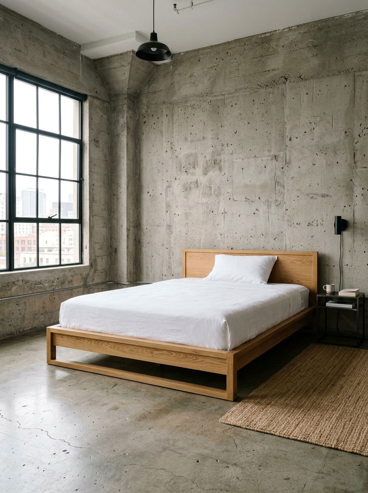 Minimalist platform bed - 30 calming bedroom ideas