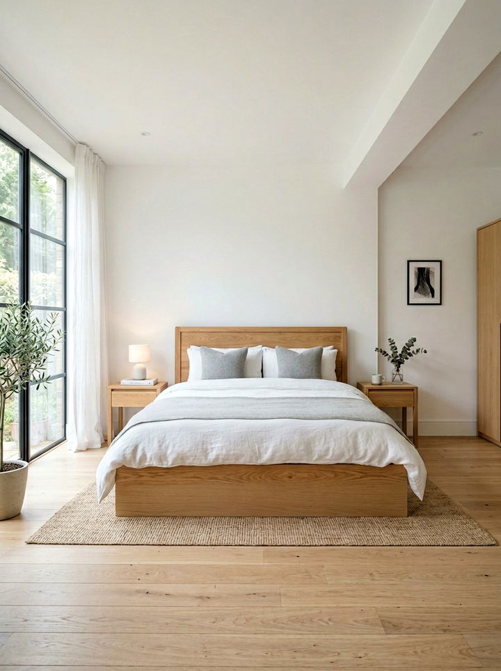 Minimalist platform bed - 30 dust-free bedroom ideas