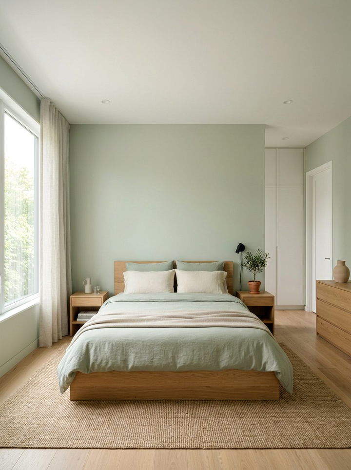 Minimalist sage green bedroom - 30 sage bedroom ideas