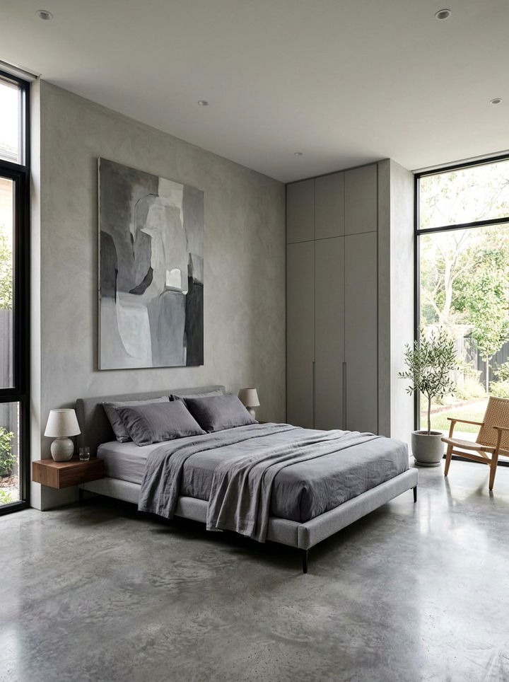 Minimalist stone gray bedroom - 30 stone gray bedroom ideas