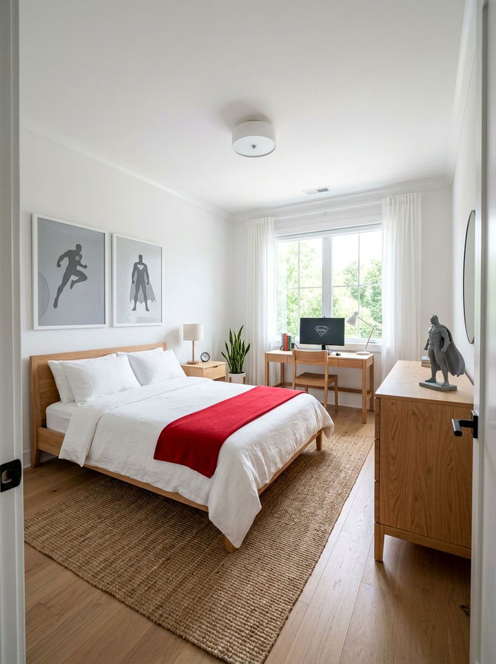 Minimalist superhero bedroom - 30 superhero bedroom ideas