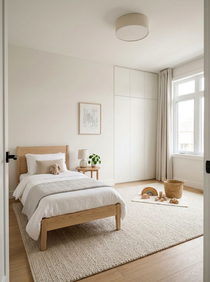 Minimalist toddler room - 30 toddler bedroom ideas