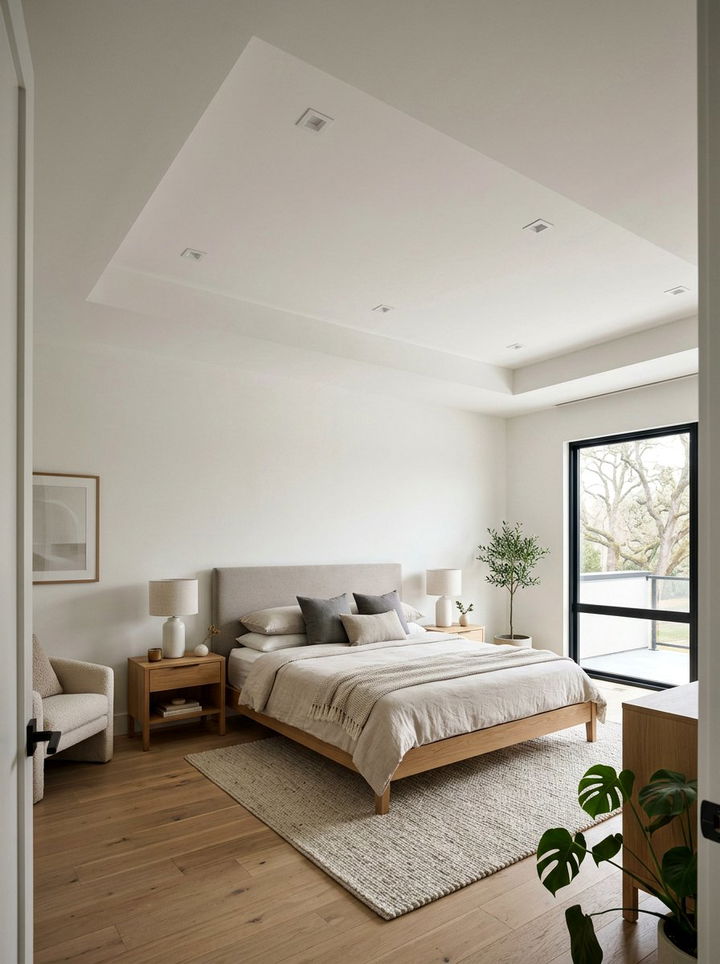 Minimalist tray ceiling - 30 bedroom tray ceiling ideas