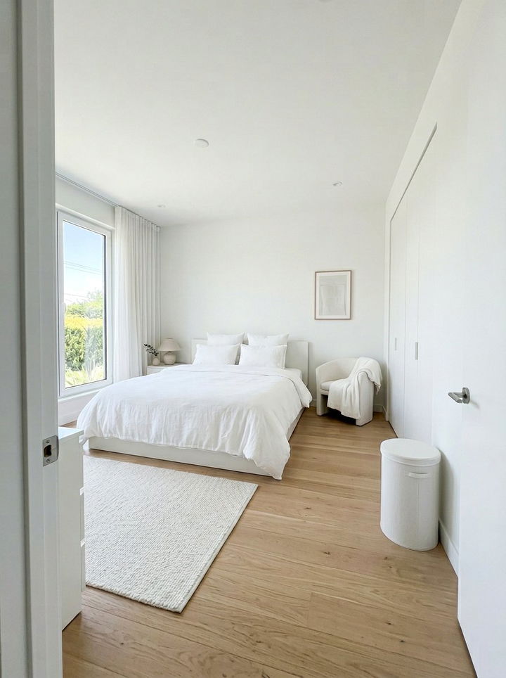 Minimalist white laundry hamper - 30 bedroom laundry baskets