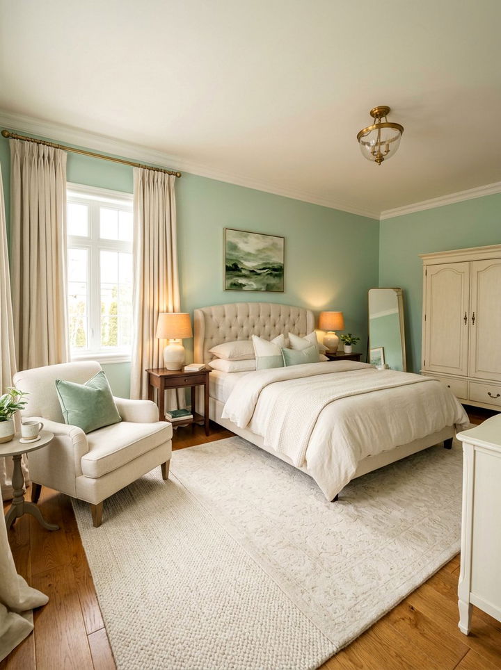 Mint Green And Cream Bedroom - 30 mint green bedroom ideas