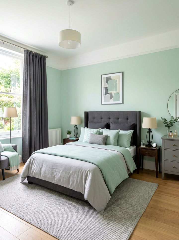Mint Green And Grey Bedroom - 30 mint green bedroom ideas