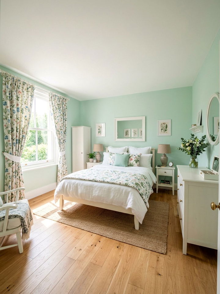Mint Green Bedroom - 30 bedroom color ideas