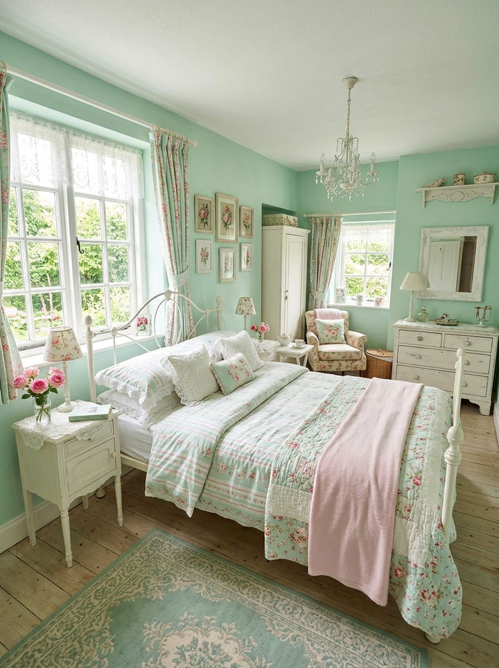 Mint Green Bedroom - 30 soothing bedroom color ideas