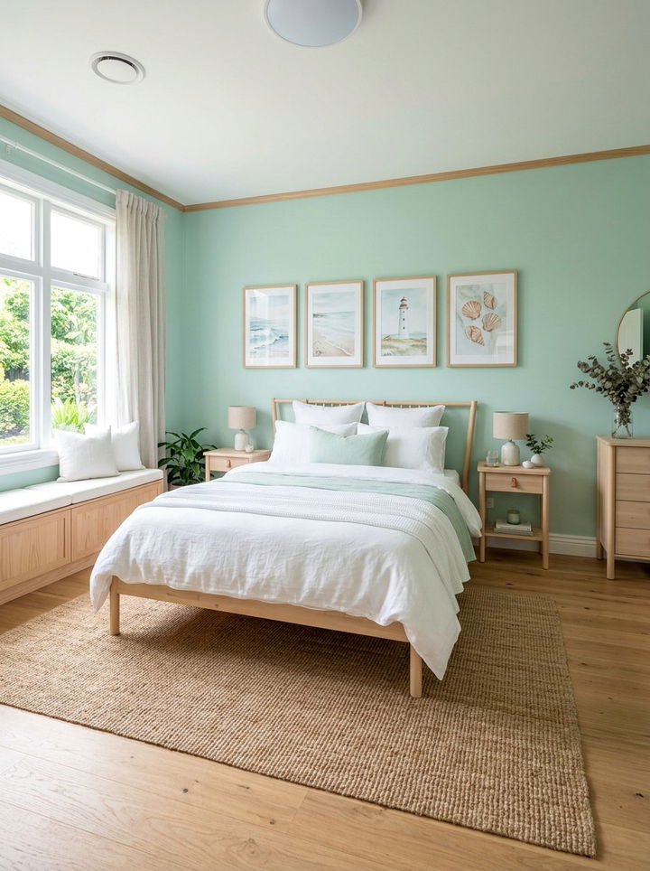 Mint Green Bedroom - 30 cozy bedroom color ideas