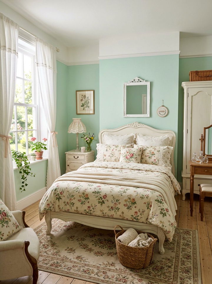 Mint Green Bedroom - 30 bedroom accent color ideas