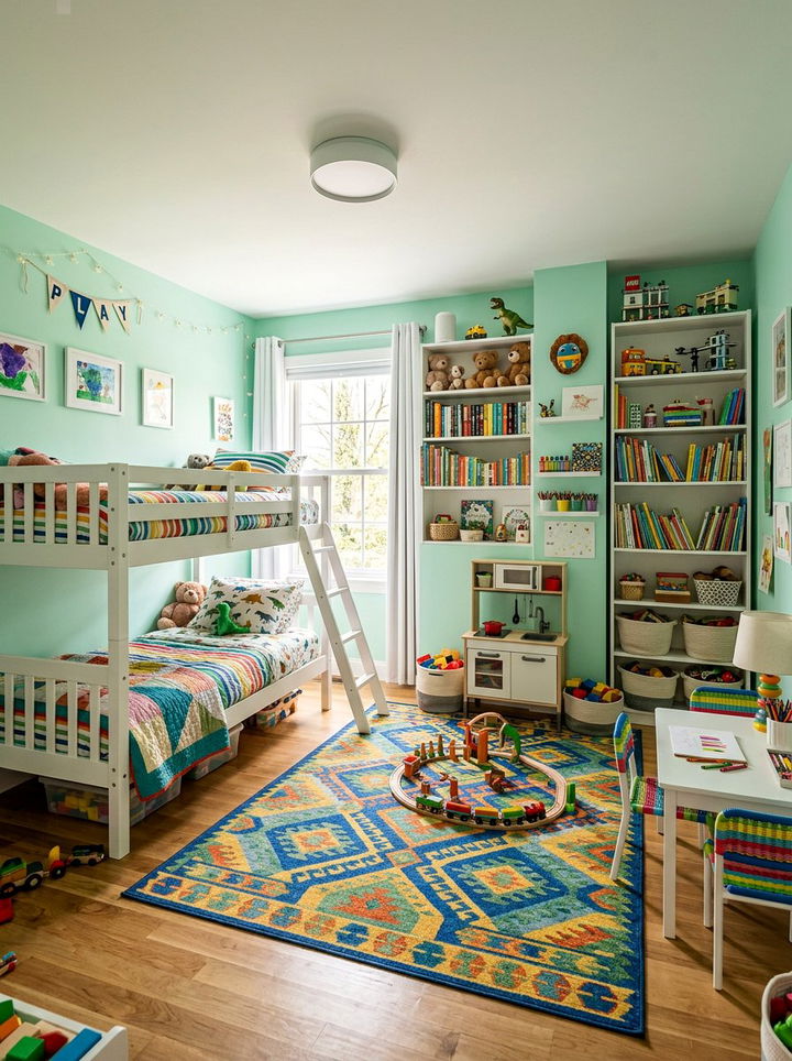 Mint Green Kids Bedroom - 30 pastel green bedroom ideas