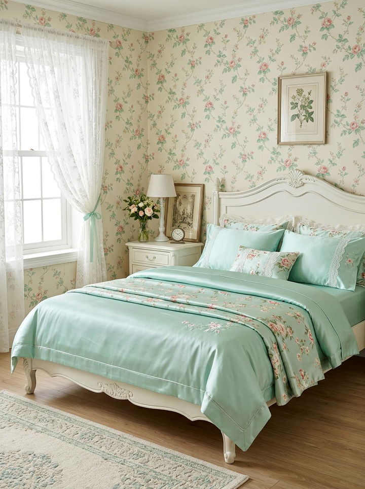 Mint Green Satin Sheets - 30 satin bedroom ideas