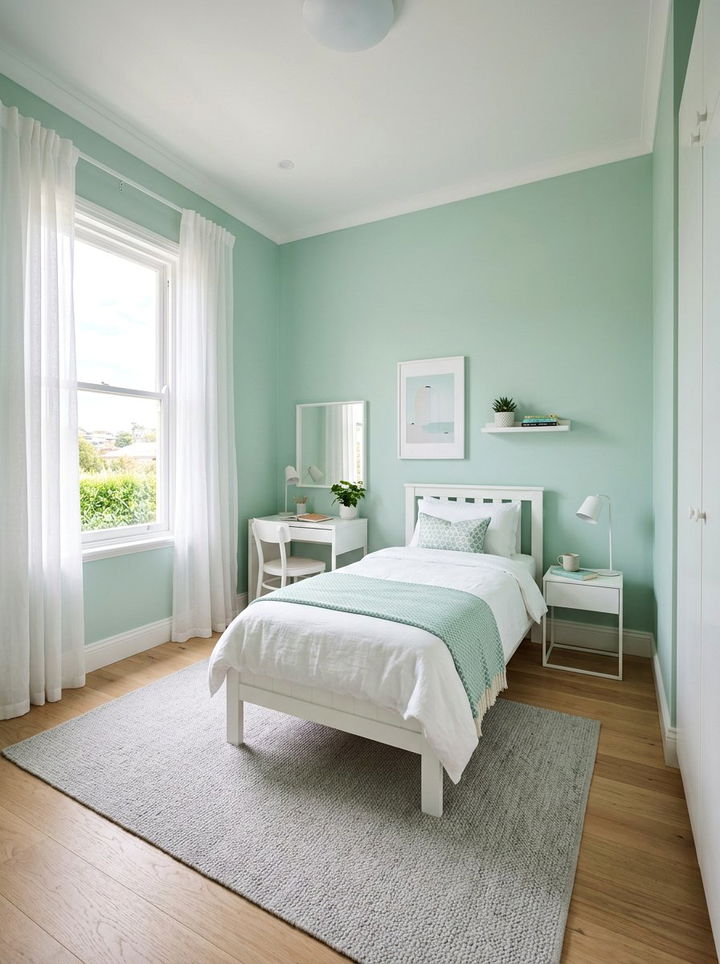 Mint Green Small Bedroom - 30 green bedroom ideas