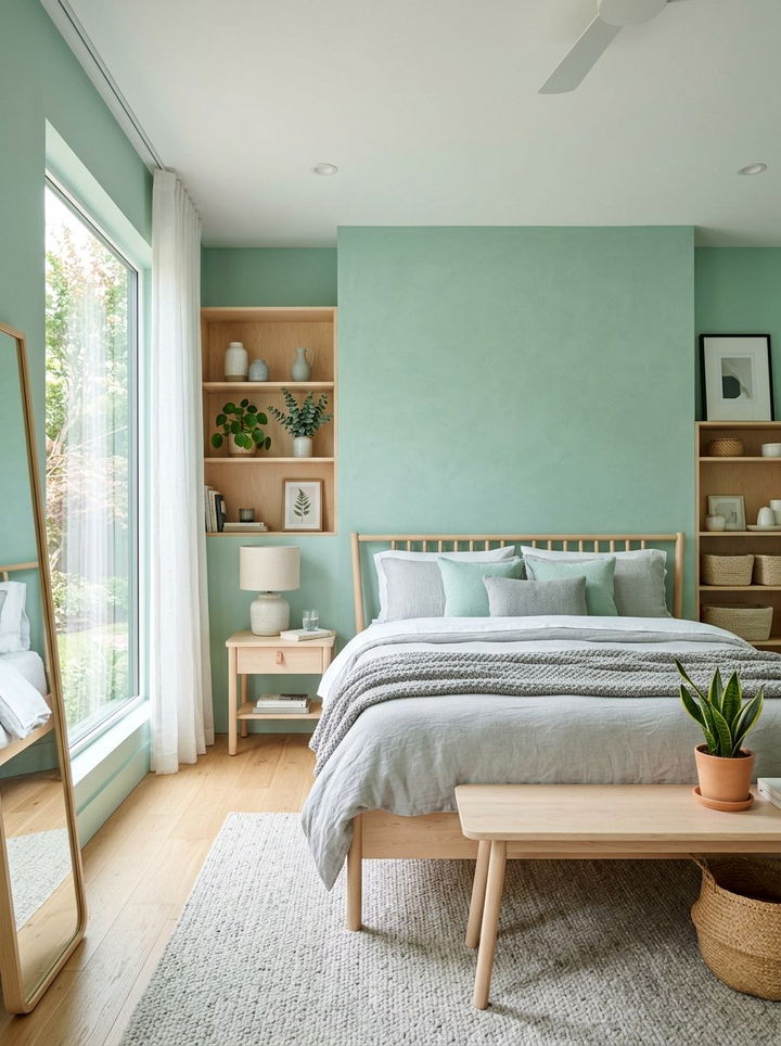 Mint Green - 30 subtle bedroom color ideas