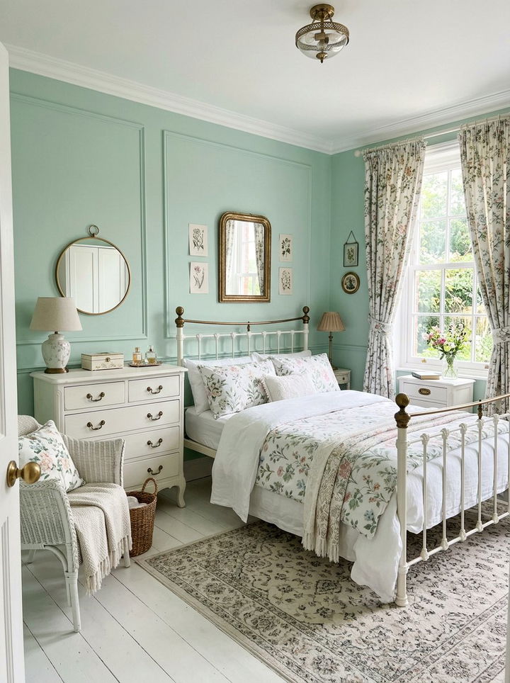 Mint green bedroom - 30 summer inspired bedroom color ideas