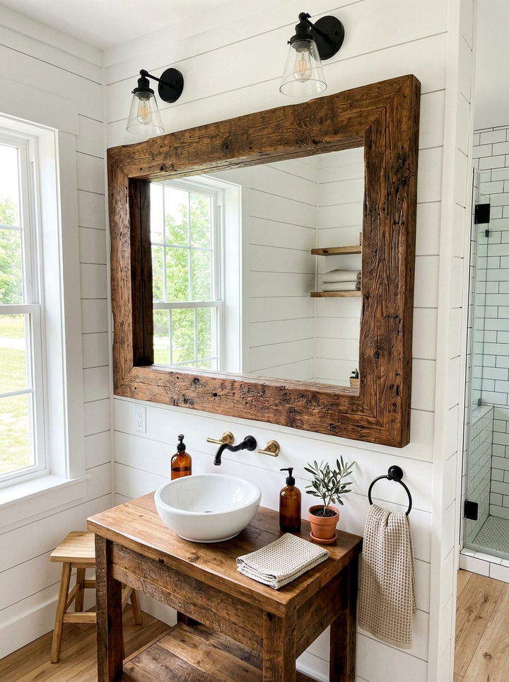 Mirror Frame Upgrade - 30 DIY bedroom ideas