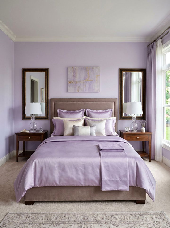 Mirror Over Nightstand - 30 bedroom mirror ideas