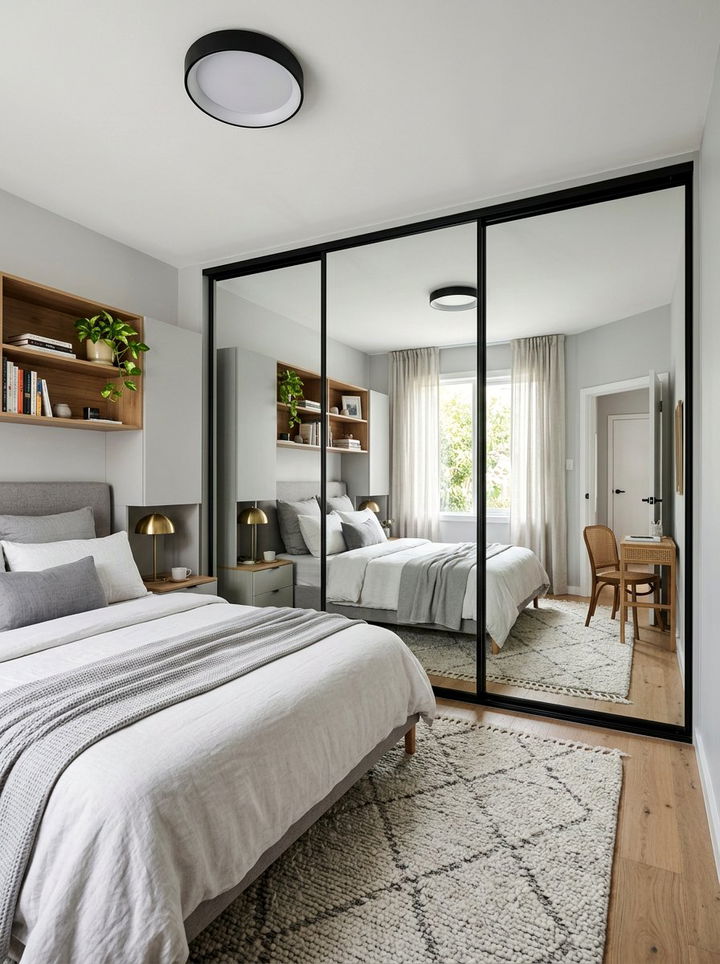 Mirror Sliding Bedroom Door - 30 bedroom barn doors