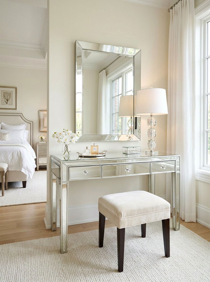 Mirror Top Vanity - 30 bedroom vanities