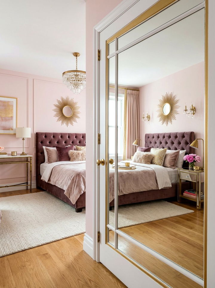 Mirrored Bedroom Door - 30 bedroom door ideas