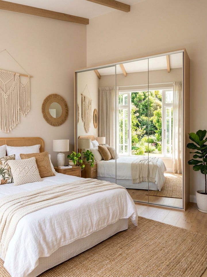 Mirrored Bedroom Wardrobe - 30 bedroom cabinet storage ideas