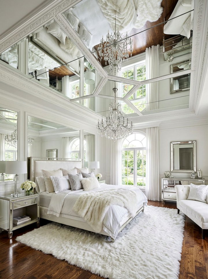 Mirrored Ceiling - 30 bedroom ceiling ideas