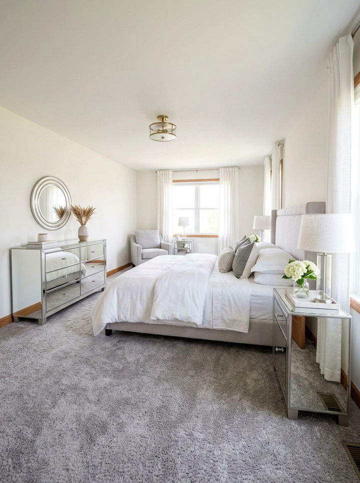 Mirrored Furniture Bedroom - 30 show home bedroom ideas