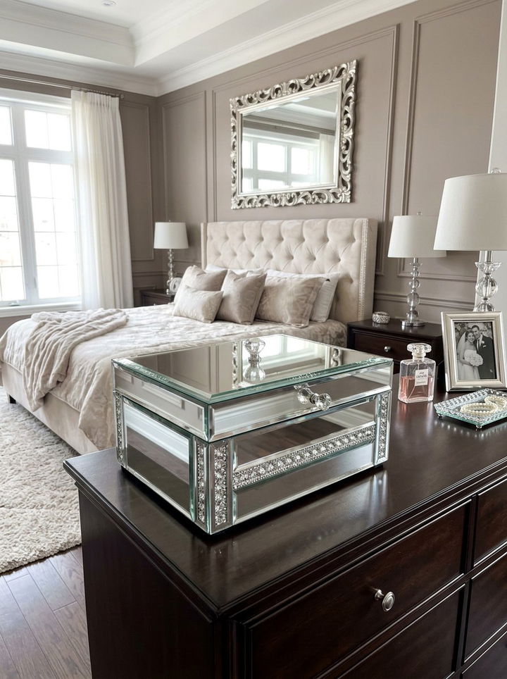 Mirrored Jewelry Box - 30 bedroom jewelry boxes