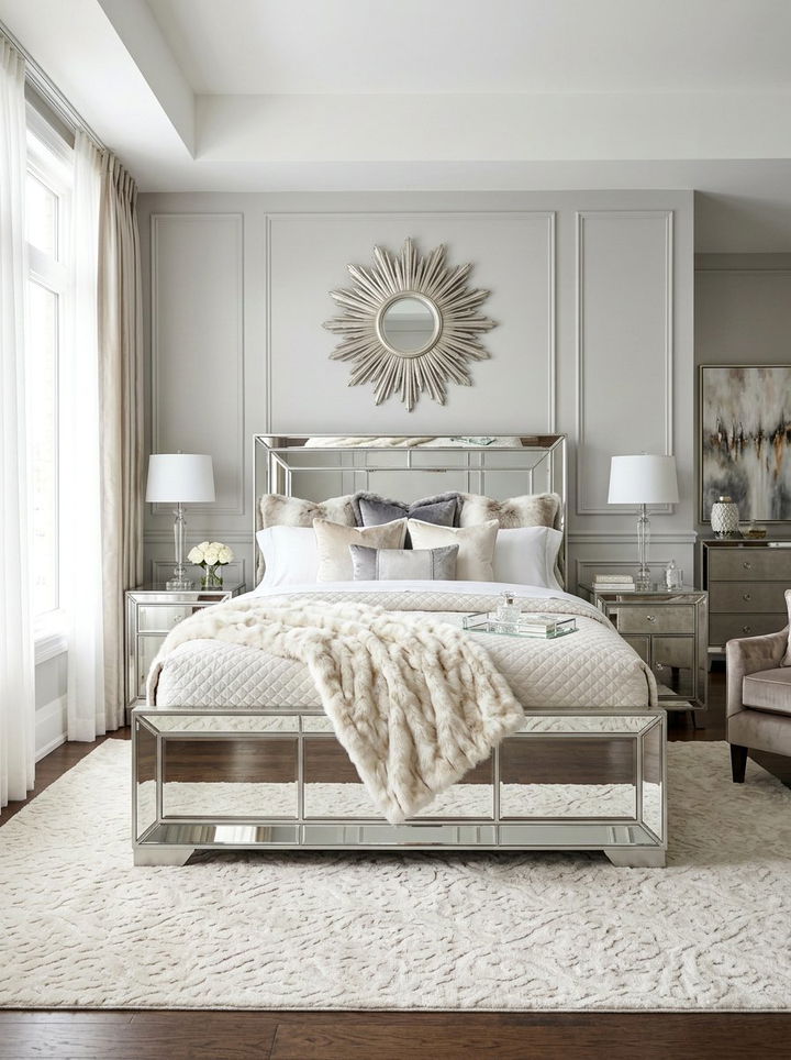 Mirrored bed frame - 30 bedroom bed frames