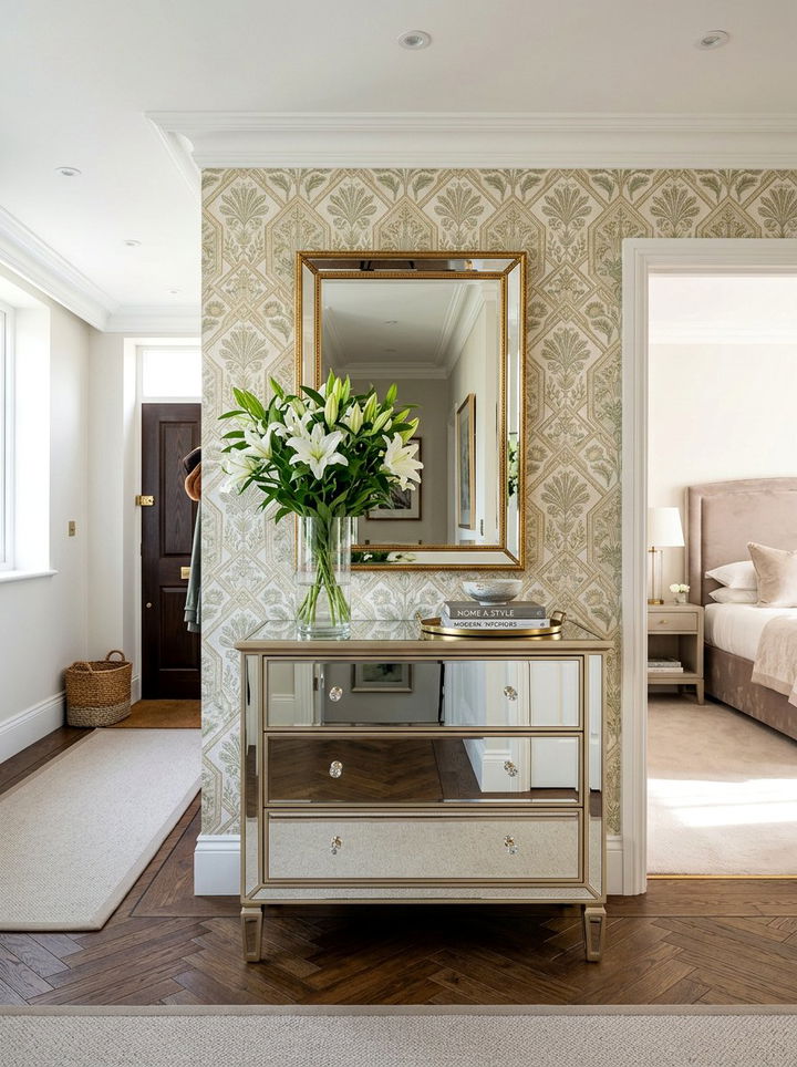 Mirrored chest of drawers - 30 bedroom mirrored dressers