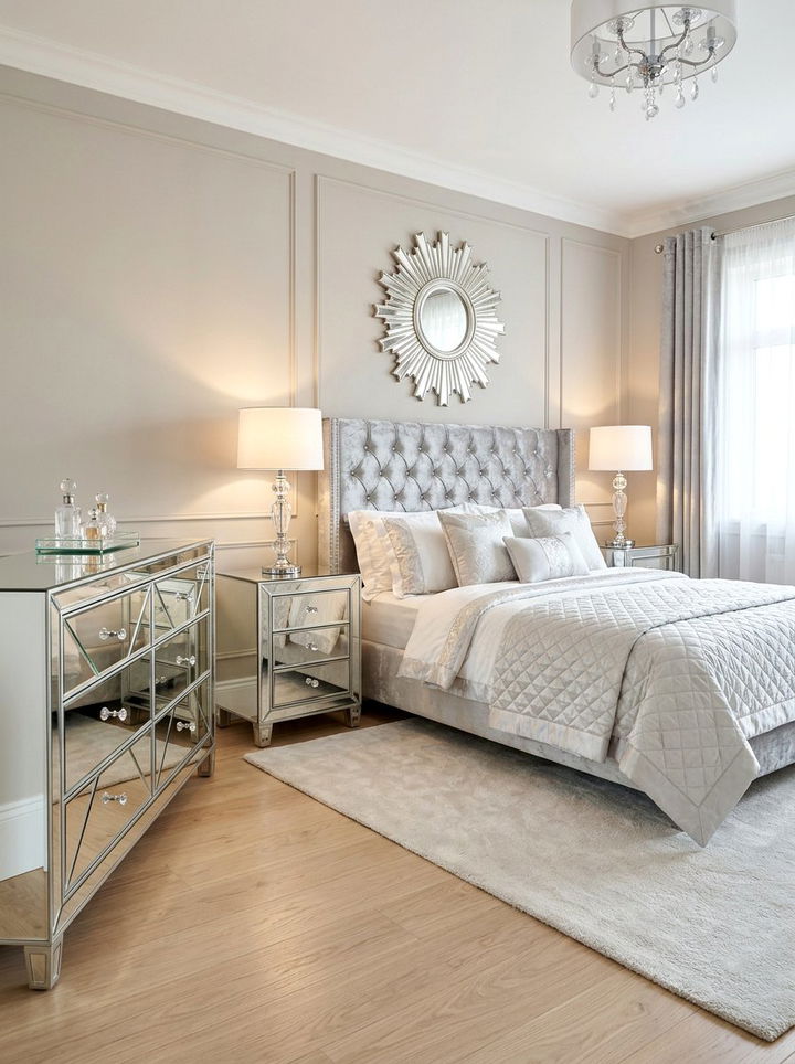 Mirrored furniture bedroom - 30 bedroom furniture settings