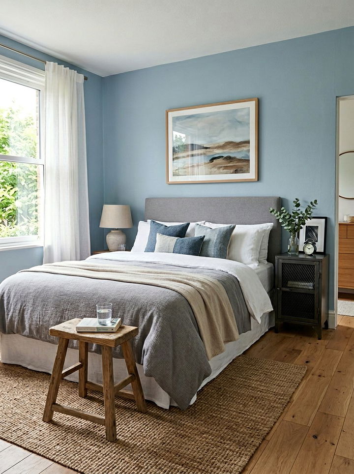 Mismatched Nightstands - 30 thrifted bedroom ideas